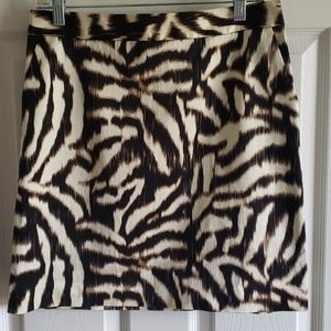 Ann Taylor Zebra print pencil skirt